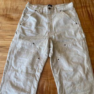 BDG Tan High-Rise Distressed Carpenter Jean 28